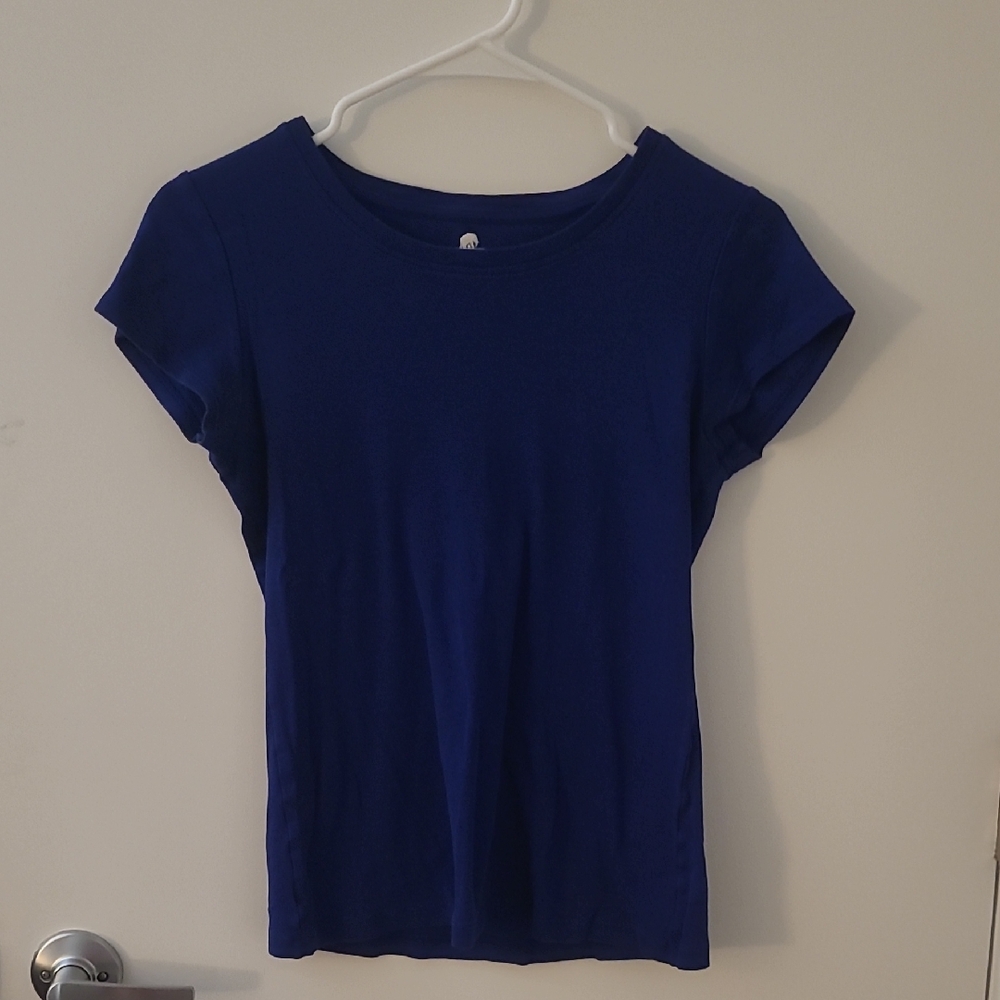 Banana Republic Blue Short-Sleeve Shirt